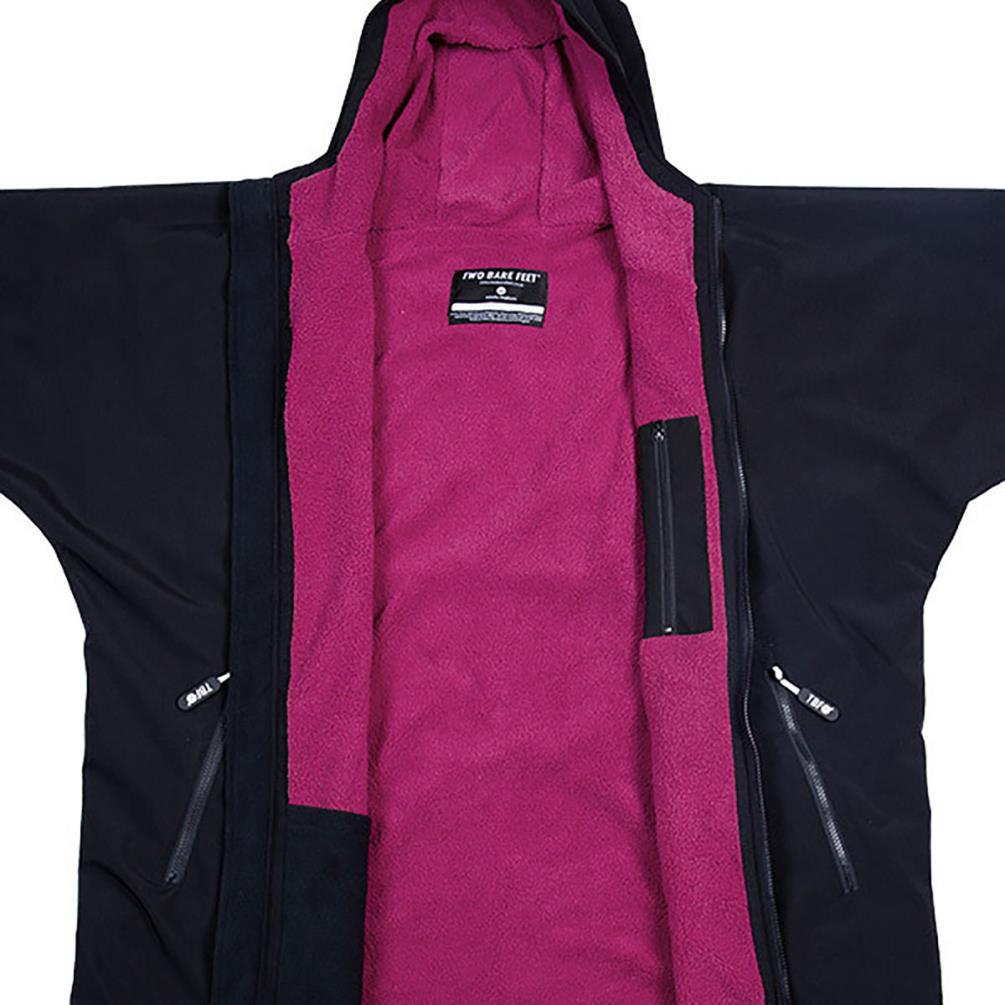 Two Bare Feet Kids Weatherproof Packable Changing Robe & Travel Bag - Black / Raspberry Extra Image 2